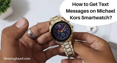 how to read text messages on michael kors smartwatch|How to Get Text Messages on Michael Kors Smartwatch: Easy .